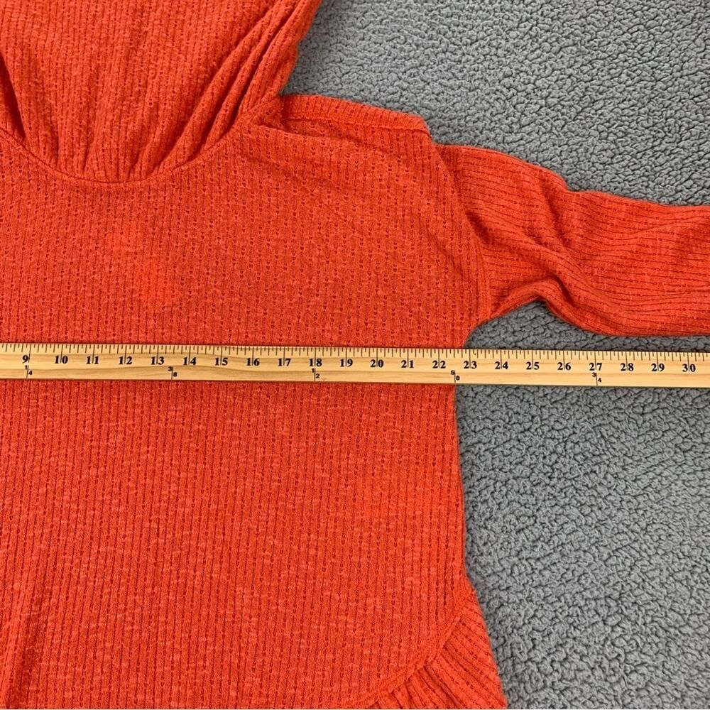 Maeve By Anthropologie Women's Ruffle Pullover Orange Cowl Neck Sweater  Size: S - Picture 7 of 15